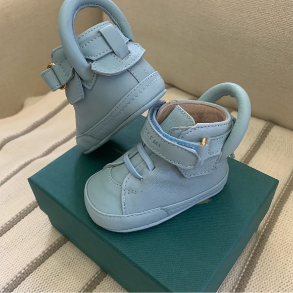 Buscemi Italian Hand Crafted Leather Shoes - Blue NWB - Picture 2 of 5